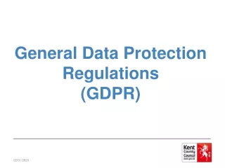 General Data Protection Regulations  (GDPR)