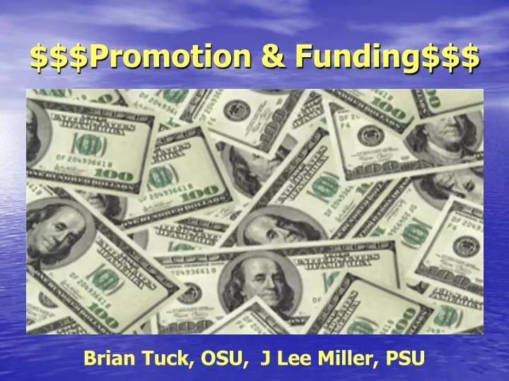 promotion funding