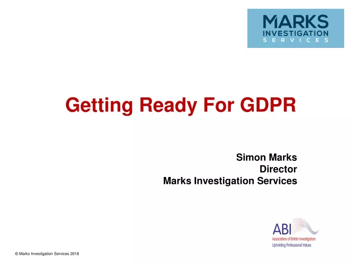 getting ready for gdpr