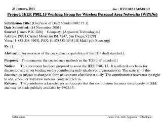 Project: IEEE P802.15 Working Group for Wireless Personal Area Networks (WPANs)