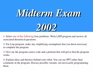 Midterm Exam 2002