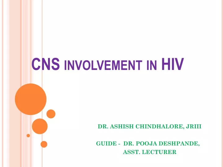 cns involvement in hiv