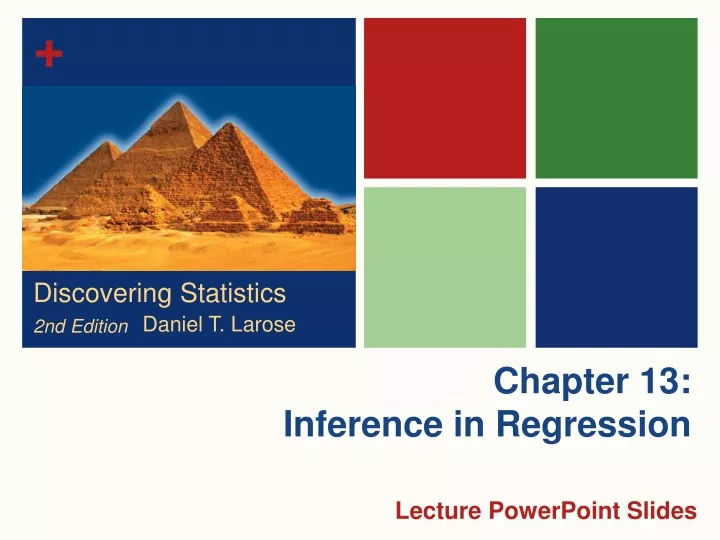 chapter 13 inference in regression