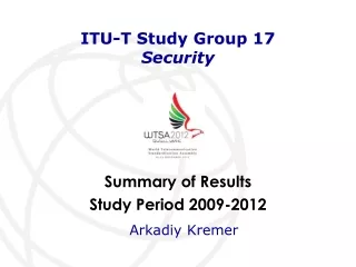 ITU-T Study Group 17 Security