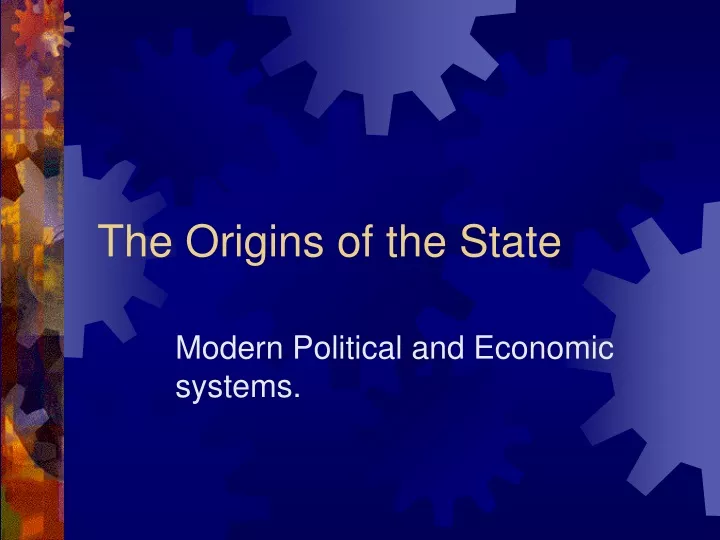 the origins of the state