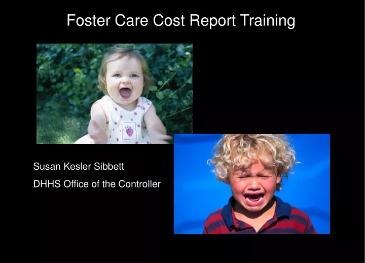 foster care cost report training