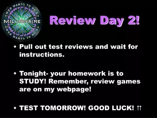 Review Day 2!