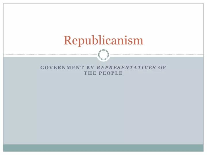 republicanism