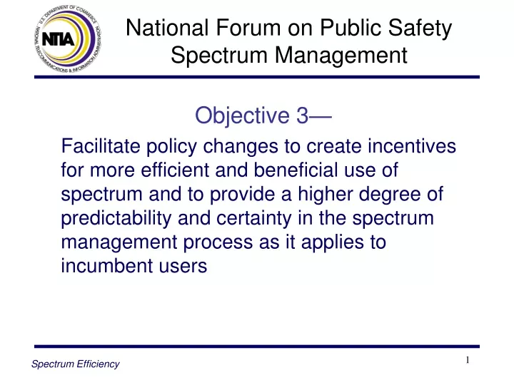 national forum on public safety spectrum