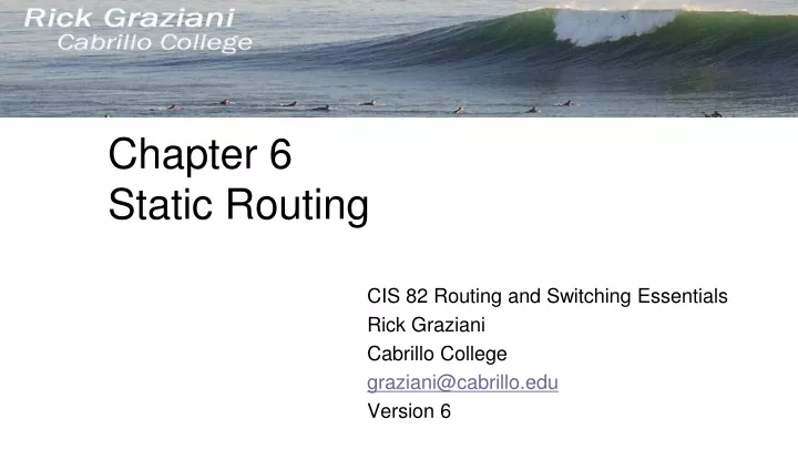 chapter 6 static routing