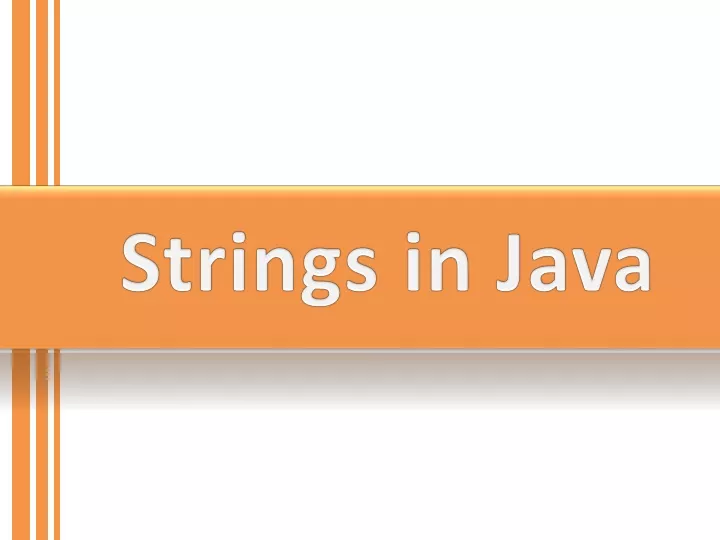 strings in java
