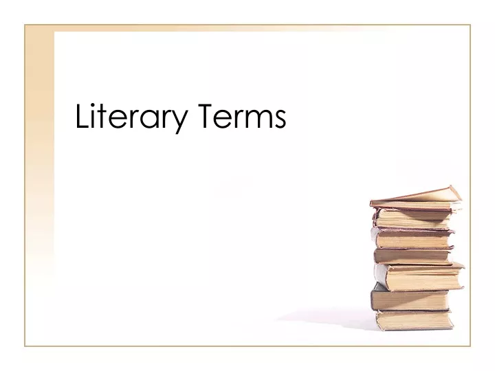 literary terms