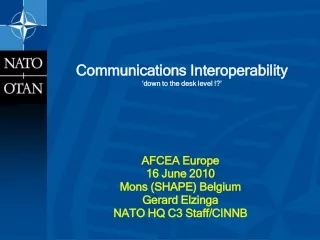 Communications Interoperability ‘down to the desk level !?’