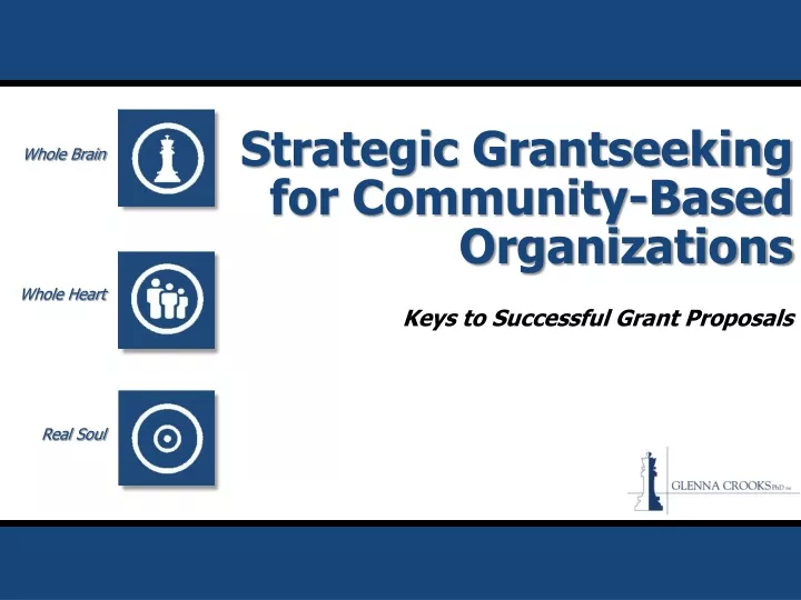 strategic grantseeking for community based organizations