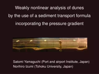 Weakly nonlinear analysis of dunes by the use of a sediment transport formula