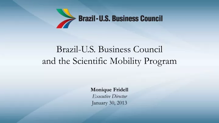 brazil u s business council and the scientific