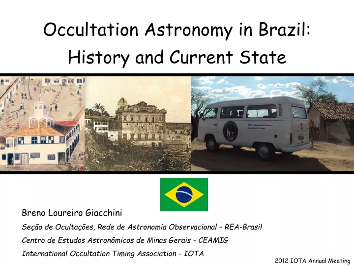 occultation astronomy in brazil history
