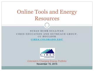 Online Tools and Energy Resources