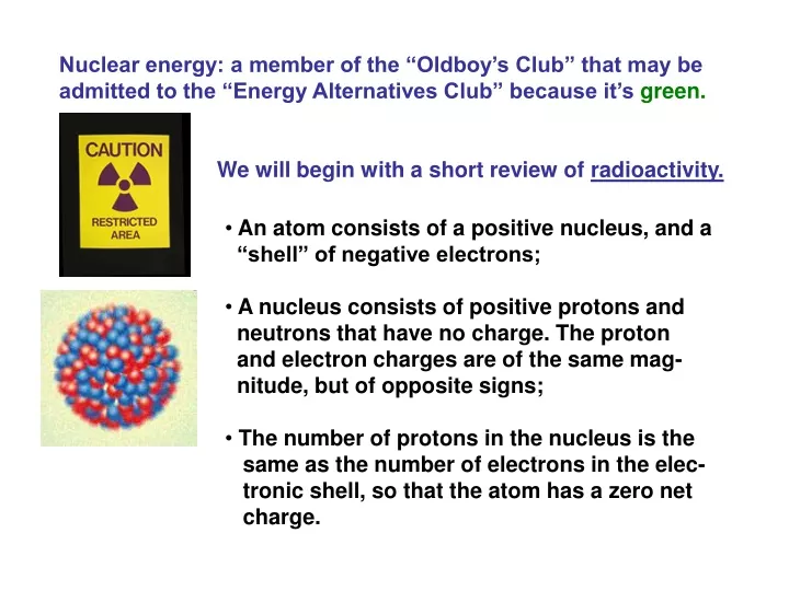 nuclear energy a member of the oldboy s club that