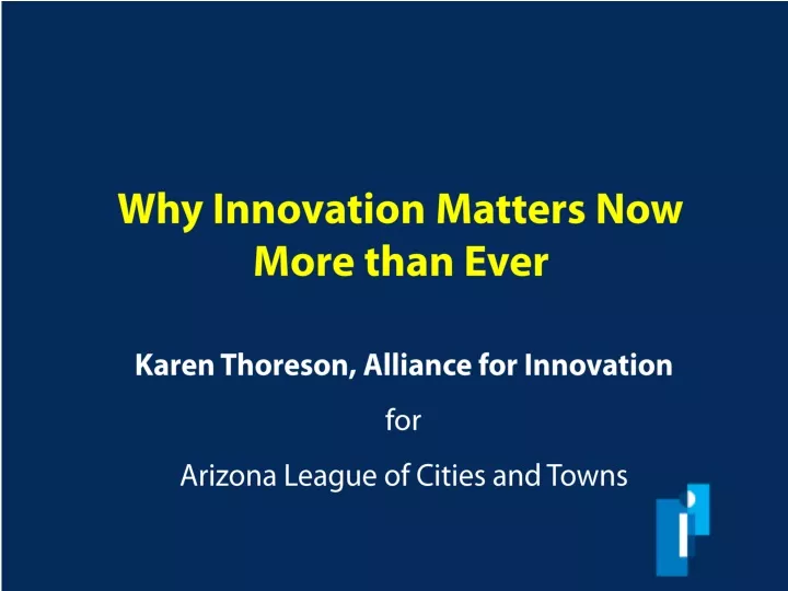 why innovation matters now more than ever