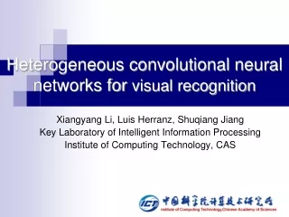 Heterogeneous convolutional neural networks for  visual recognition