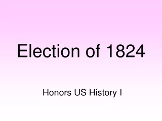Election of 1824