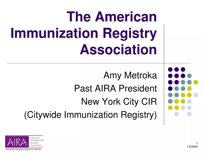 the american immunization registry association
