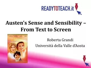 Austen’s Sense and Sensibility – From Text to Screen