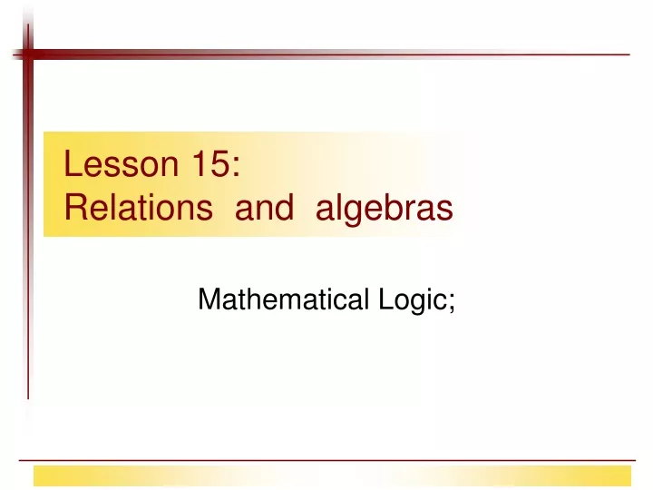 lesson 1 5 rela tions a nd algebr as
