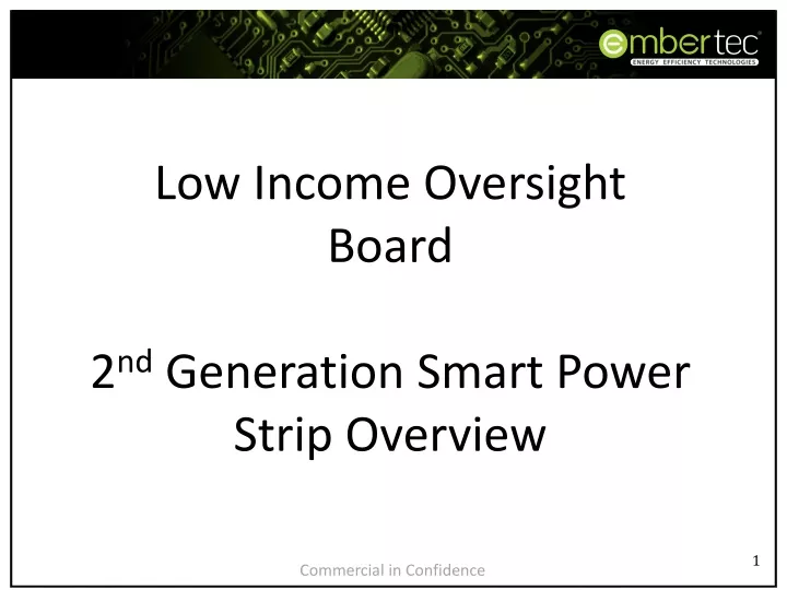 low income oversight board 2 nd generation smart