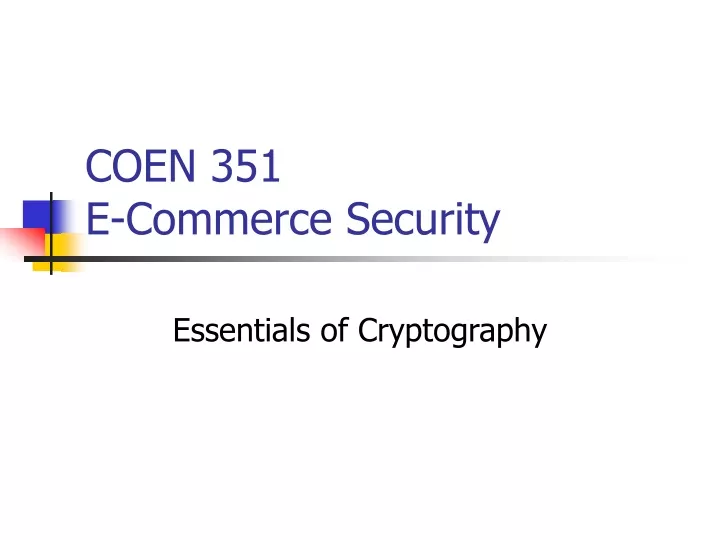 coen 351 e commerce security