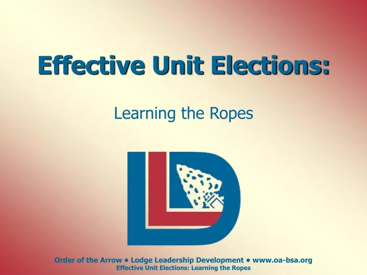 effective unit elections