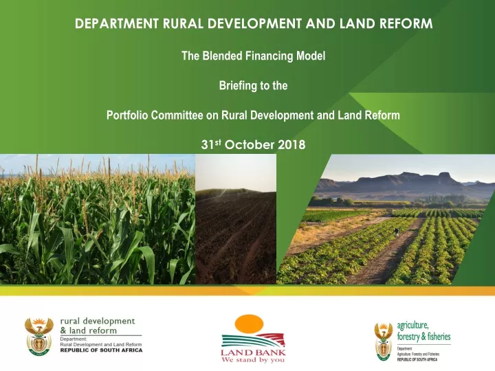 department rural development and land reform