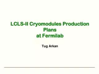 LCLS-II Cryomodules Production Plans at Fermilab