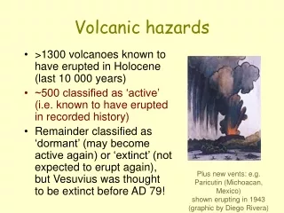 Volcanic hazards