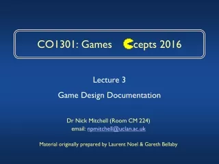 CO1301: Games       cepts 2016