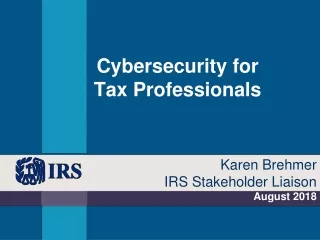 Cybersecurity for  Tax Professionals