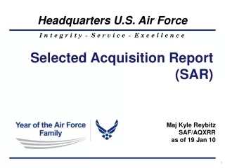 Selected Acquisition Report (SAR)
