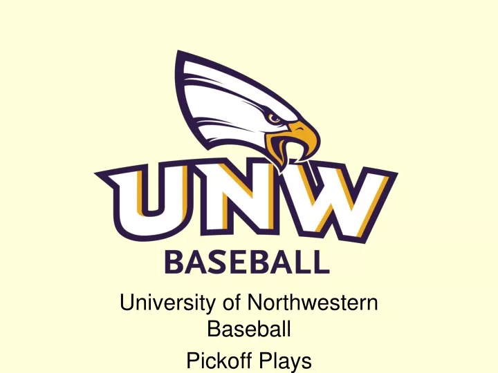 university of northwestern baseball pickoff plays
