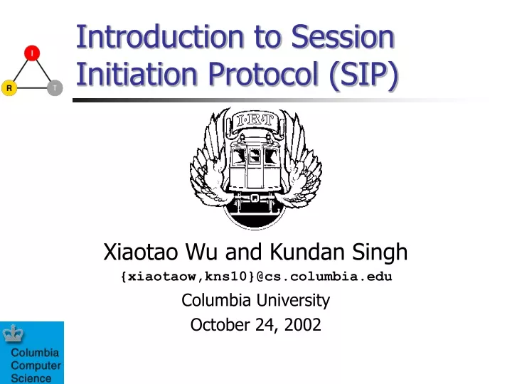 introduction to session initiation protocol sip