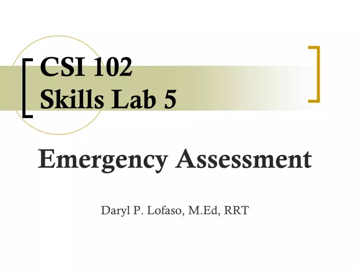 csi 102 skills lab 5
