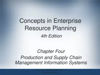 Concepts in Enterprise Resource Planning 4th Edition