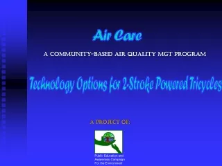 A Community-Based Air Quality MGt Program