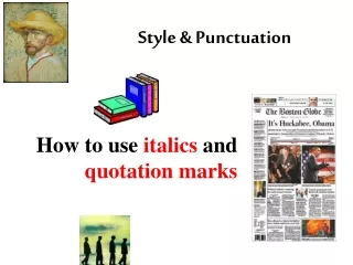 Style &amp; Punctuation