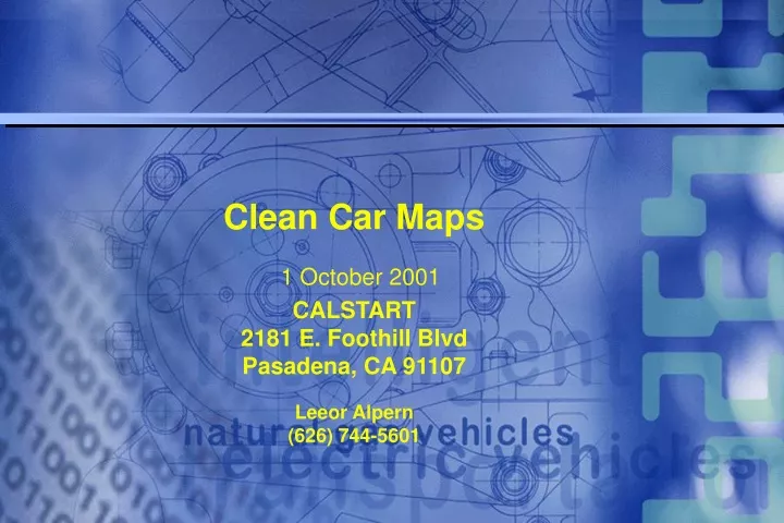 clean car maps 1 october 2001 calstart 2181