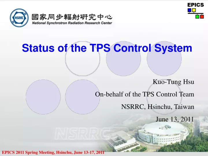 status of the tps control system