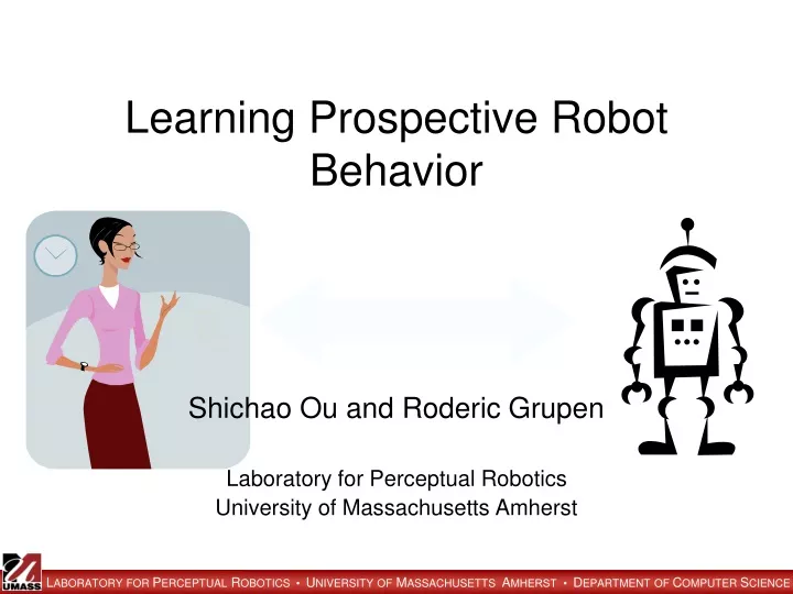 learning prospective robot behavior