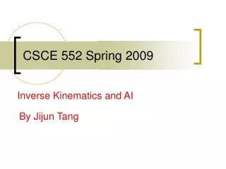 CSCE 552 Spring 2009
