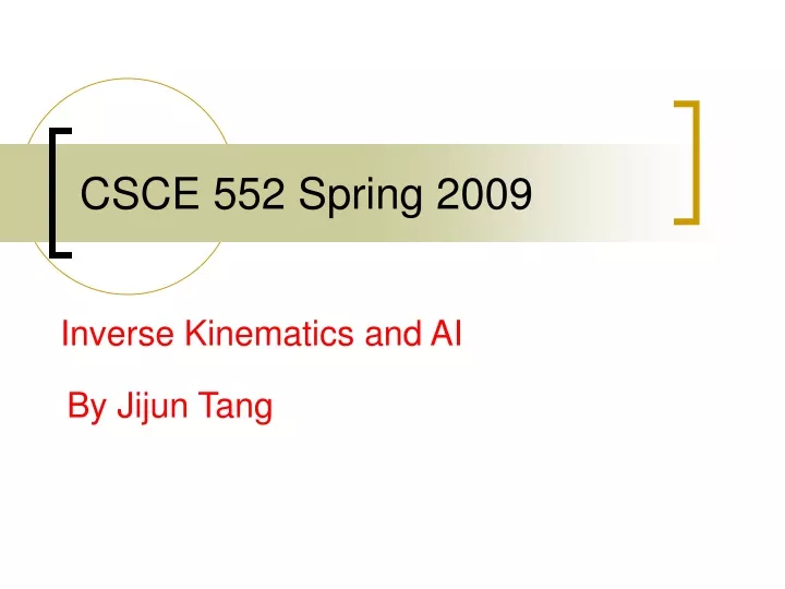 csce 552 spring 2009