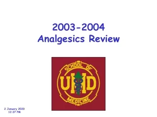 2003-2004 Analgesics Review